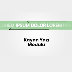 Kayan Yazı Modülü